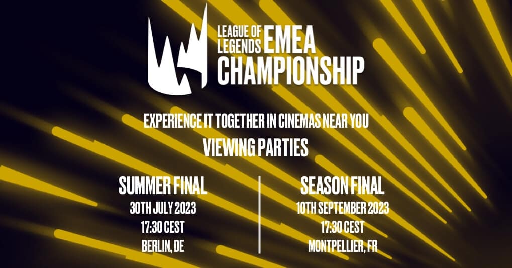 LEAGUE OF LEGENDS – EMEA CHAMPIONSHIP FINAL 2023 nei The Space cinema