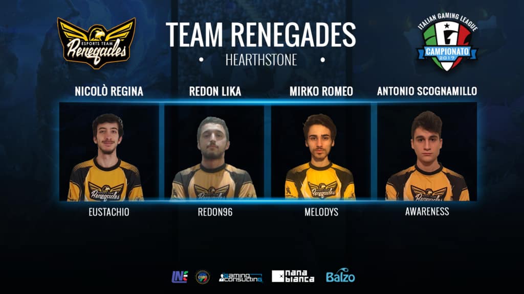 Campionato IGL Hearthstone – Team Renegades