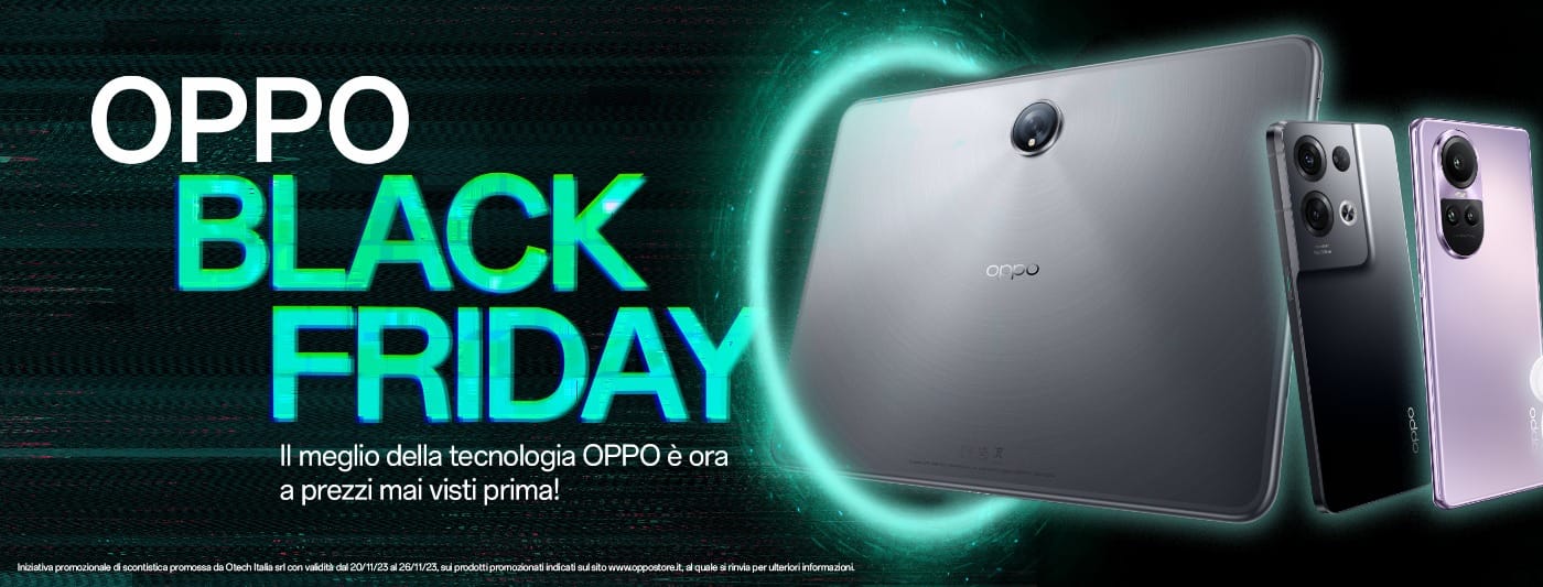 OPPO: Al via le offerte della Black Week