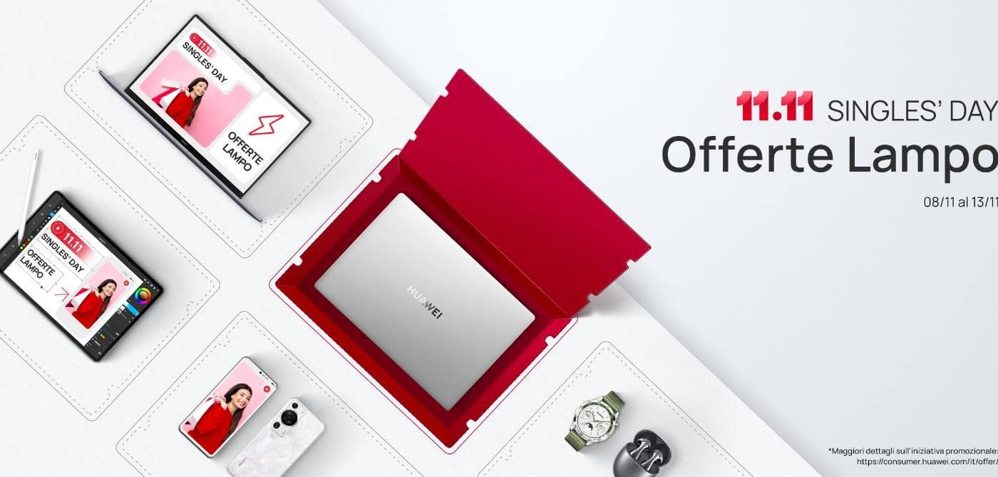 HUAWEI: Dall’11 Novembre le offerte “Single’s Day”