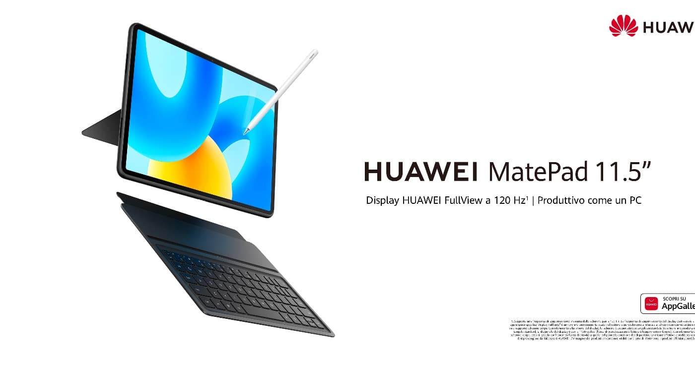 HUAWEI: Presentato il nuovo HUAWEI MatePad 11,5″