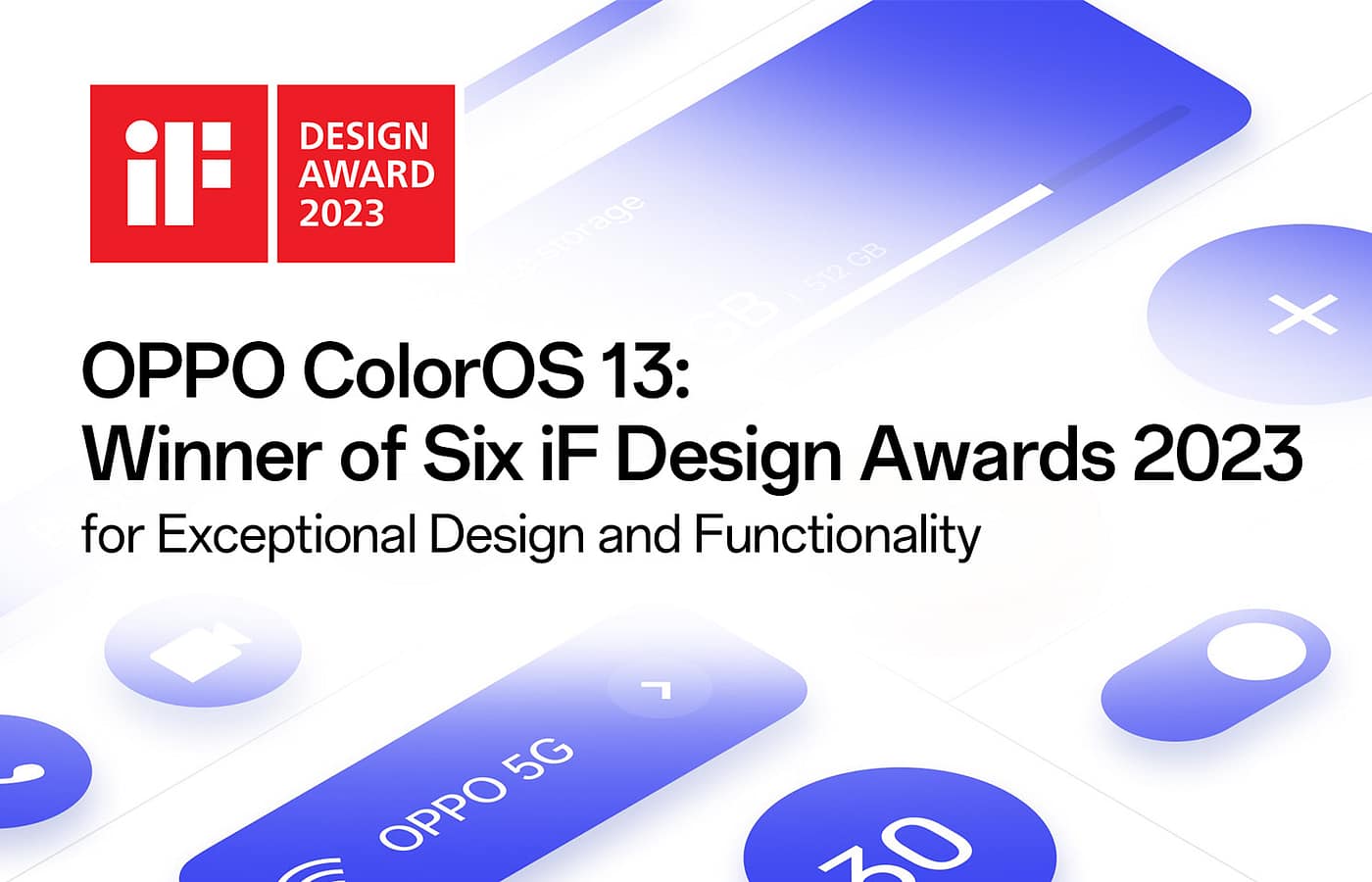 OPPO: ColorOS 13 premiata agli iF Design Awards 2023