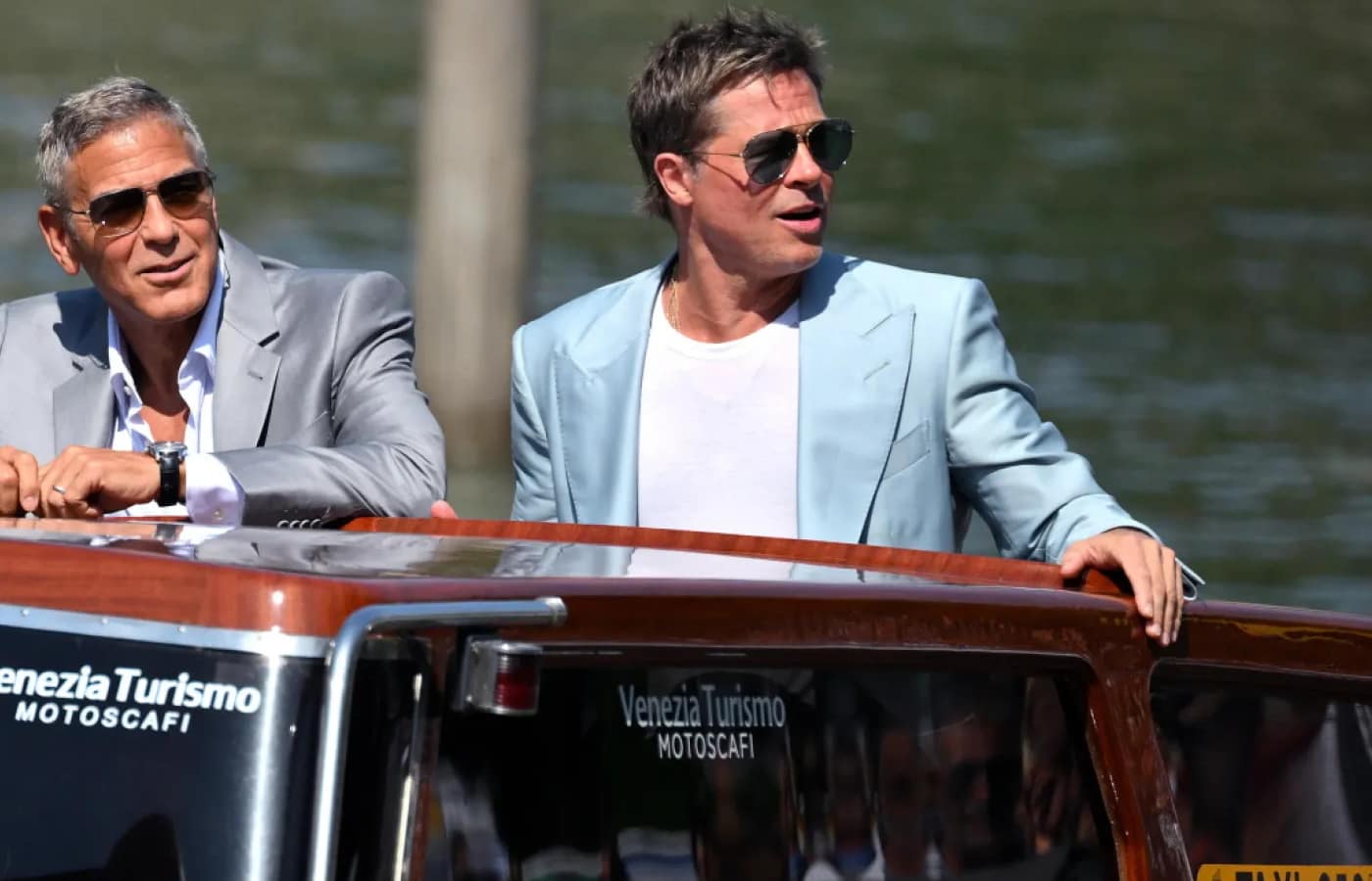 Brad Pitt e George Clooney si prendono Venezia
