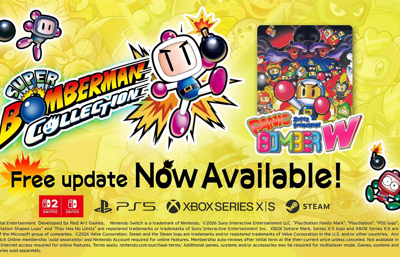 SUPER BOMBERMAN COLLECTION: gratis Panic Bomber W