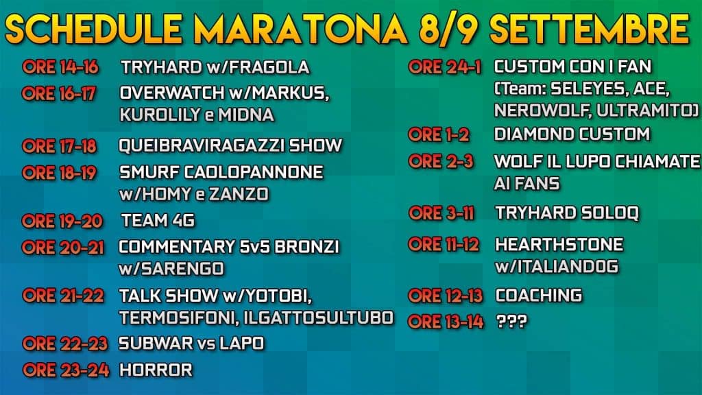 maratona per beneficenza di league of legends