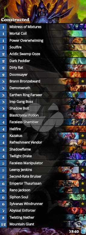 hearthstone renolock deck