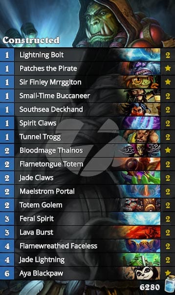 hearthstone aggro shaman deck