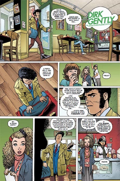 dirk gently fumetto tavole