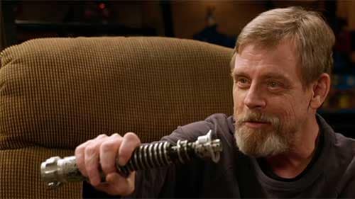 Star Wars: Mark Hamill si riunisce con la spada laser del Ritorno dello Jedi