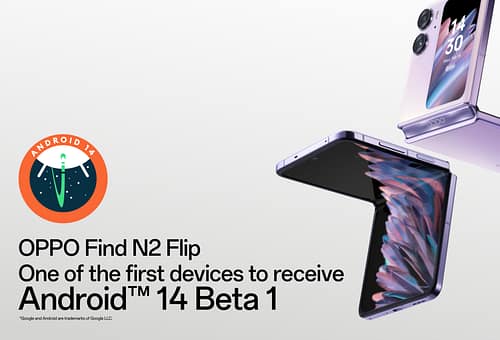 OPPO: Find N2 Flip tra i primi smartphone a ricevere Android 14 Beta