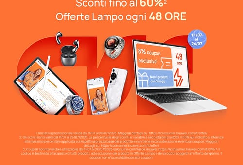 HUAWEI: Oltre il Prime Day, arriva la Crazy Week