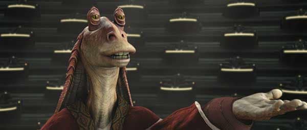 Cos’è successo a Jar Jar Binks secondo un libro ufficiale di Star Wars