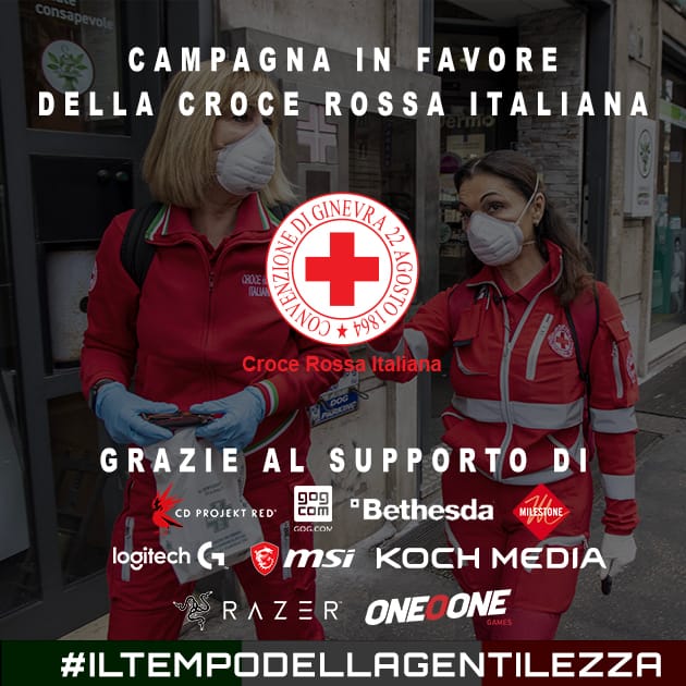 Covid-19: continua il supporto della gaming industry alla Croce Rossa Italiana