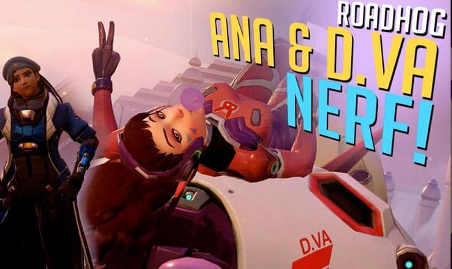 Overwatch Ana, D.va e Roadhog video confronto dei nerf su PTR