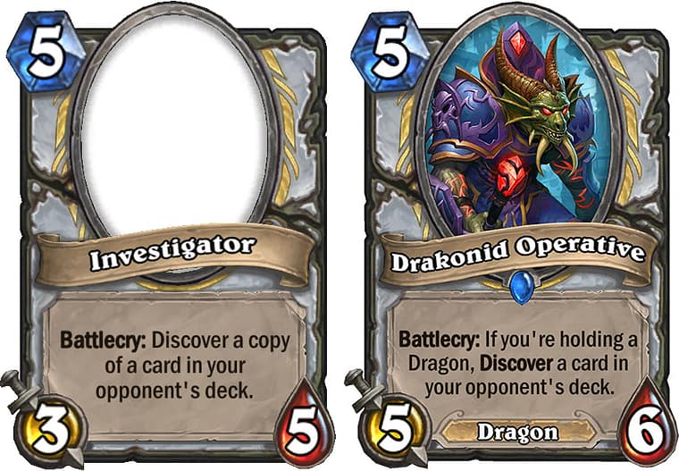 bozzetti carte hearthstone