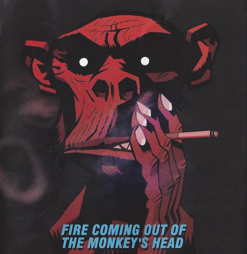 fire coming out of the monkey's head demon days